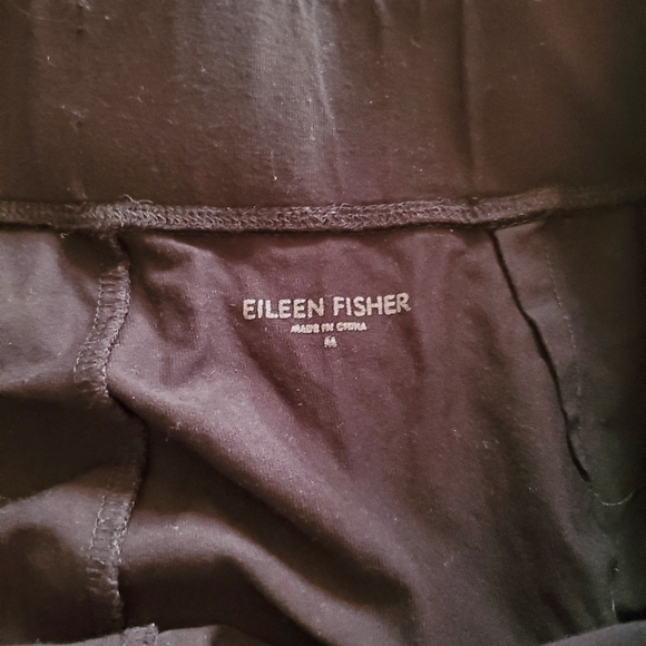 EUC EILEEN FISHER BLACK LEGGINGS SIZE M - Picture 3 of 5